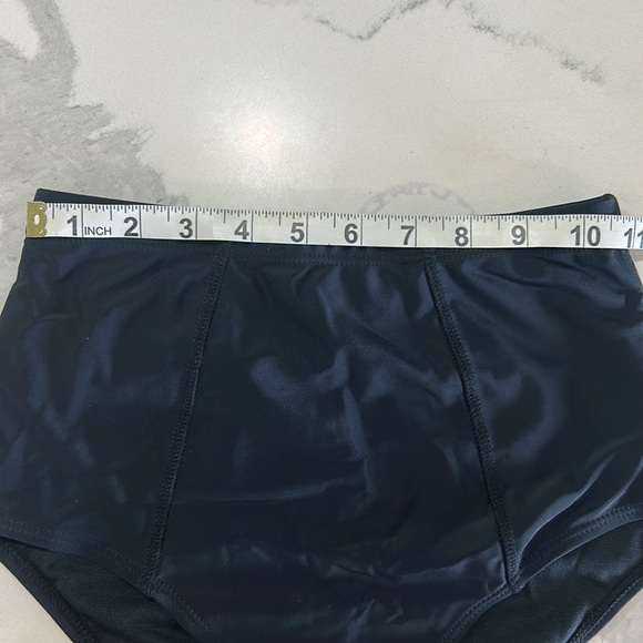 New never worn black high waisted bikini swim suit bottoms. - Picture 6 of 11